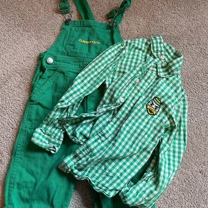 Oregon Ducks Toddler Overalls